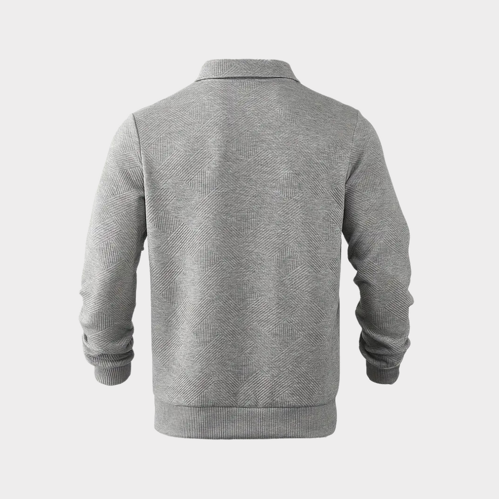 Dametrøje Strikmateriale | Afslappet Pasform Sweater | Geometrisk Mønster til Hverdags- & Køligt Vejr Brug | Vanero