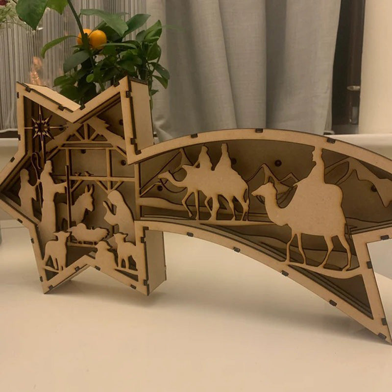 LED | Julestjernelampe i Træ | Vanero