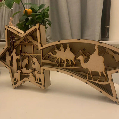 LED | Julestjernelampe i Træ | Vanero