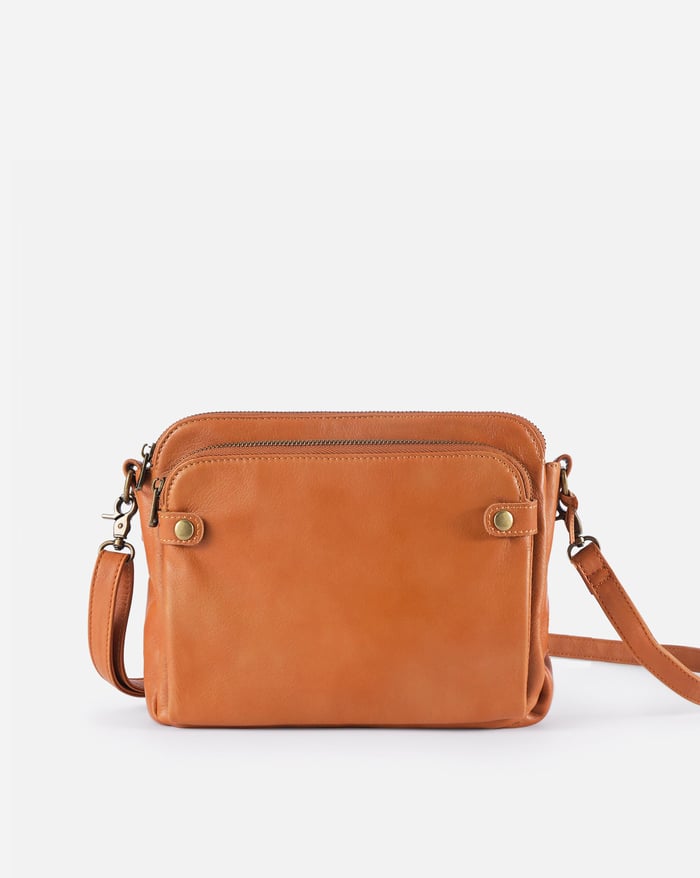 Dame Crossbody Taske PU-Læder | Multi-Rums Rejsetaske Design | Justerbar Rem Til Hverdag & Rejser | Vanero
