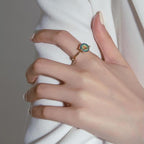 Galaktisk Serenity Legering Konstruktion | Justerbar Snurrende Ring | Roterende Galakseinspireret Design til Hverdagsbrug | Vanero