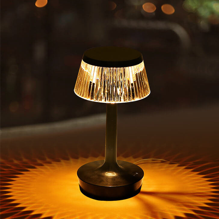 Krystal Svampe LED Bordlampe | Kreativ Natlampe med Varmt Lys | Vanero