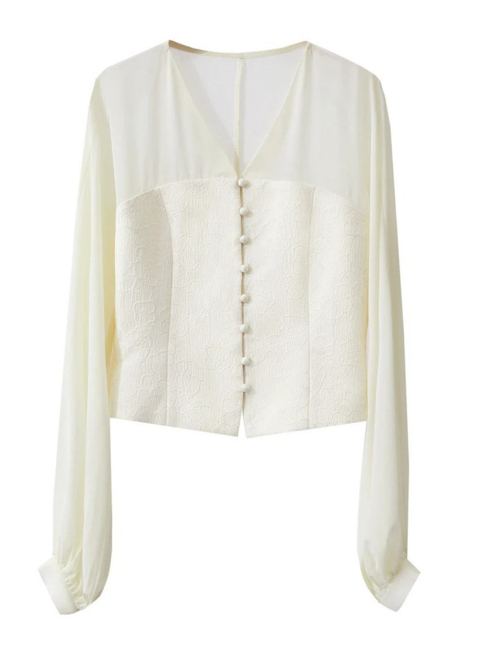Dame Bluse Polyesterblanding | Løs Pasform Bluse Med Lanterneærmer | Let Design Til Arbejde & Hverdagsbrug | Vanero