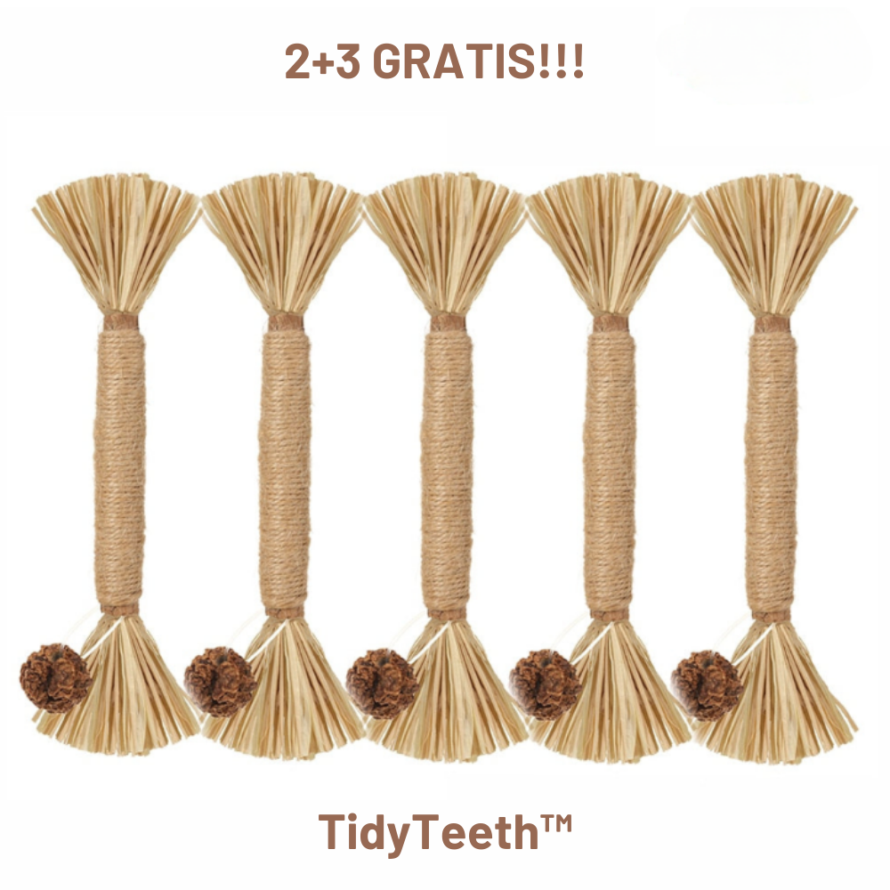 TidyTeeth | Naturlig Silvervine Stick tyggelegetøj til katte l Vanero