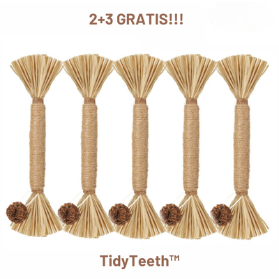 TidyTeeth | Naturlig Silvervine Stick tyggelegetøj til katte l Vanero
