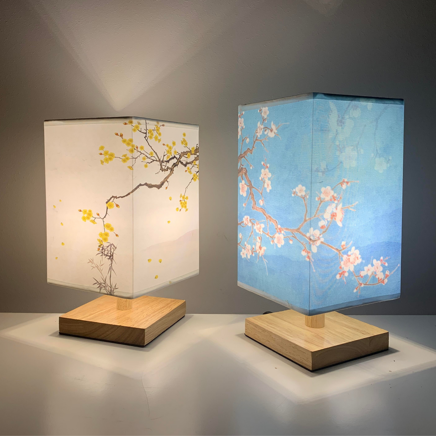 Osaka Lamp | Dæmpbar firkantet bordlampe i japansk stil l Vanero