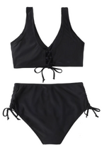 Bikinisæt Polyester | Justerbar Snøre Bikini | Todelt Badetøj til Strand- og Poolbrug | Vanero
