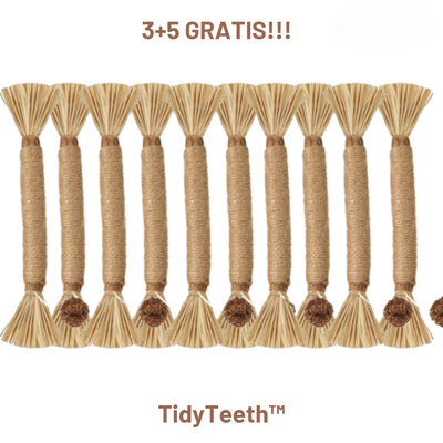 TidyTeeth | Naturlig Silvervine Stick tyggelegetøj til katte l Vanero