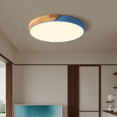 Delos | Scandinavisk Træ LED Plafondlampe med Energieffektiv Belysning | Vanero