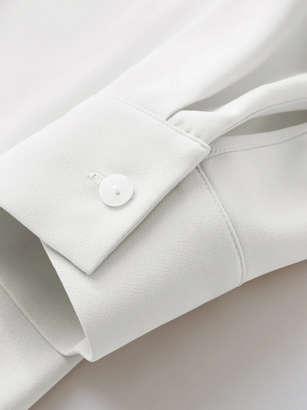 Dame Bluse Chiffonmateriale | Løs Pasform Langærmet Bluse | Asymmetrisk Kant Til Arbejde & Hverdagsbrug | Vanero