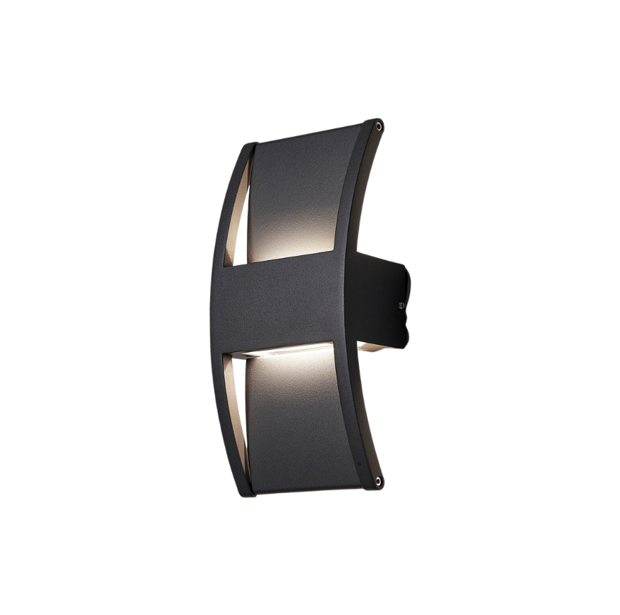 Nielsen Light Lærk Udendørs Væglampe | Up/Downlight Antracit | Vanero