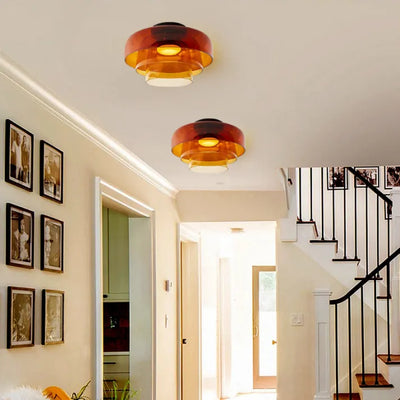 Nordisk Designer | Kreativ Personlighed Middelalderlig Glas Loftlampe | Vanero