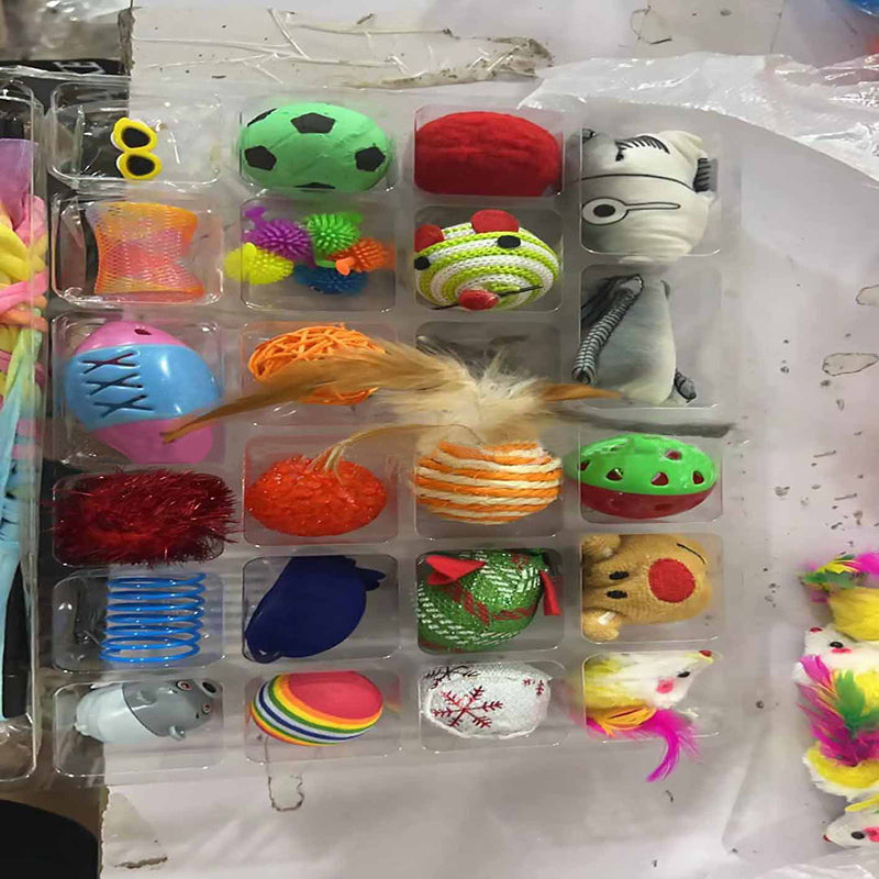 Jule-Nedtællingskalender til Katte | 24-Dages Festlig Legetøjsadvent til Din Kat | Vanero