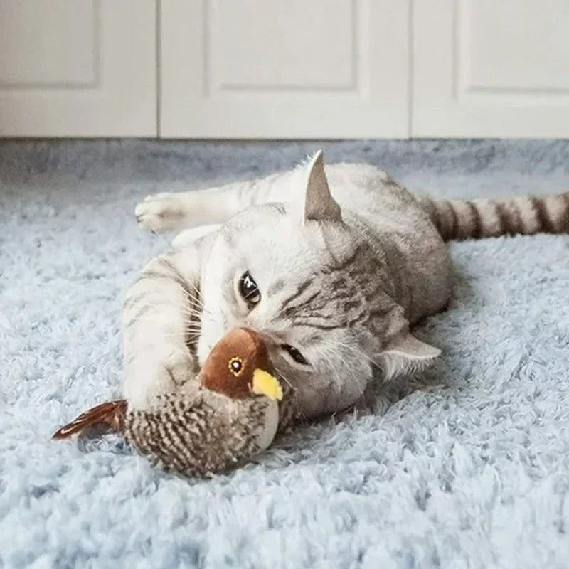 Catfri BirdToy | Interaktiv Kvidrende Fugl Legetøj Til Katte | Vanero