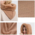 Hættetørklæde Polyester Fleece | One Size Hætte & Halsvarmer | Fleeceforet Design til Vinter- & Udendørsbrug | Vanero