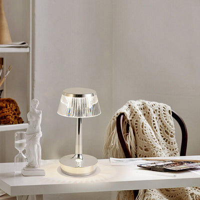 Krystal Svampe LED Bordlampe | Kreativ Natlampe med Varmt Lys | Vanero