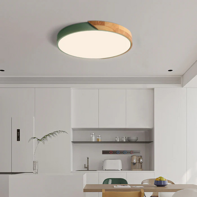 Delos | Scandinavisk Træ LED Plafondlampe med Energieffektiv Belysning | Vanero
