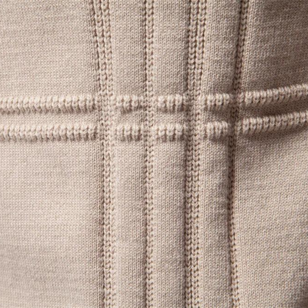 Liam Bomuld & Polyester | Tætsiddende Pasform Striktrøje | Broderede Detaljer til Daglig Brug & Kølige Dage | Vanero