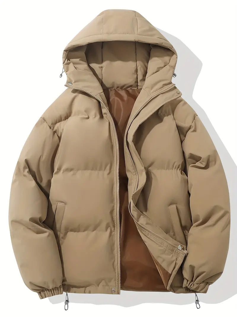 Damejakke Polyesterfiber | Afslappet Pasform Hættejakke | Lynlåslukning til Hverdags- & Vinterbrug | Vanero
