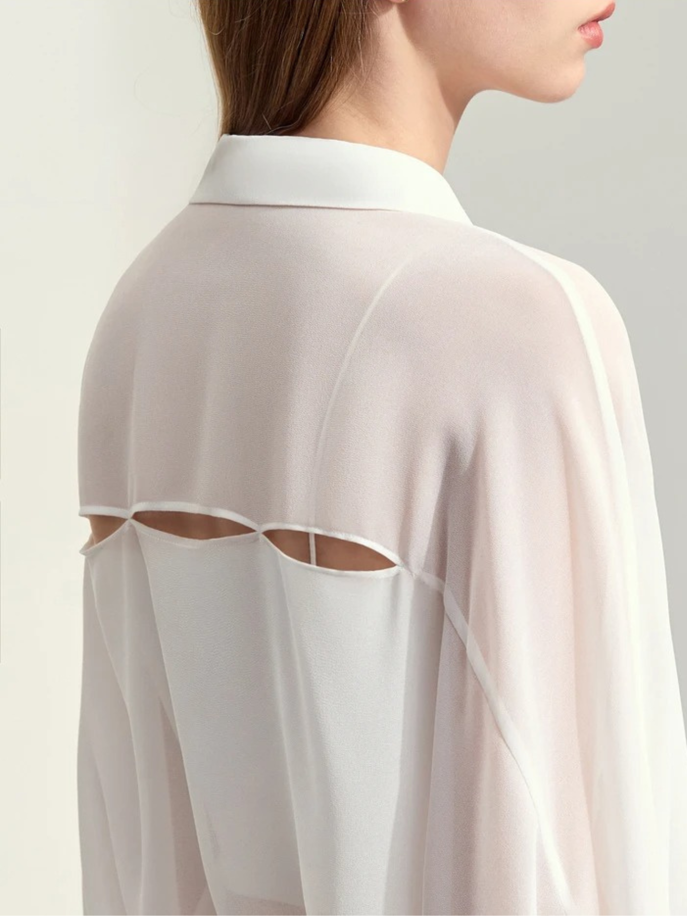 Dame Bluse Chiffonmateriale | Løs Pasform Langærmet Bluse | Rynkede Manchetter Til Arbejde & Hverdagsbrug | Vanero