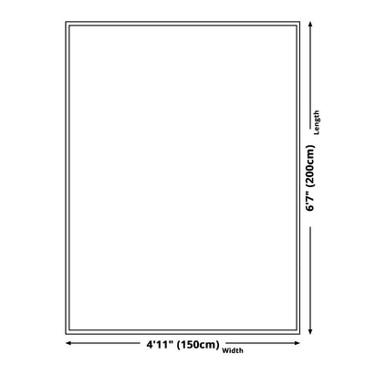 Retro Tribal Mønster | Tæppe Grøn Polyester Tæppe Maskinvaskbart Skridsikkert Bagside Gulvtæppe til Stuen  | Vanero
