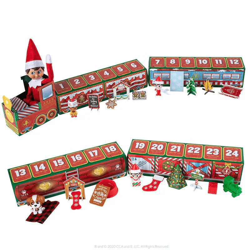 Adventskalender | 24-Delt Krybbescene | Jule Nedtælling & Dekoration Sæsonudsmykning | Vanero