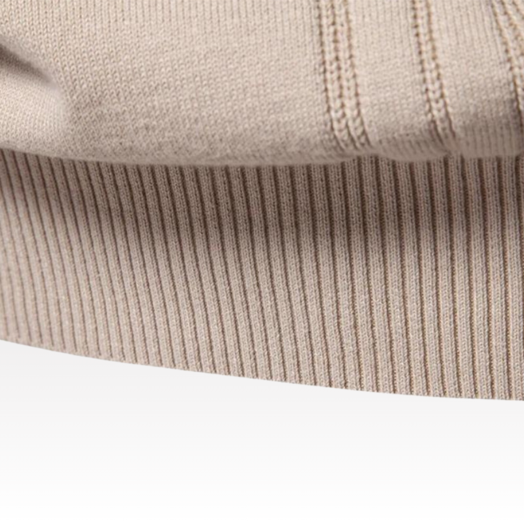 Herretrøje Strikmateriale | Regular Fit Sweater | Ternet Mønster Med Lange Ærmer til Hverdags- & Køligt Vejr Brug | Vanero