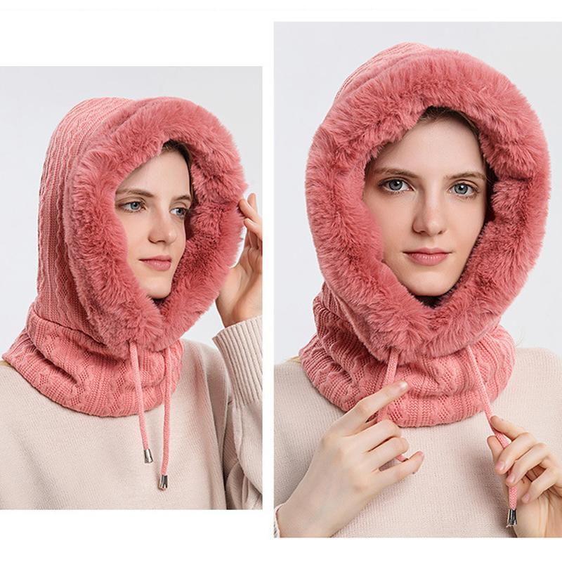 Hættetørklæde Polyester Fleece | One Size Hætte & Halsvarmer | Fleeceforet Design til Vinter- & Udendørsbrug | Vanero