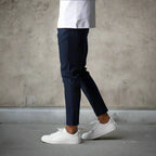 Herre Slim Fit Bukser Tekstilblanding | Elastisk Talje Fritidsbukser | Til Smart Casual Stil & Hverdagsbrug | Vanero