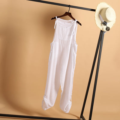 Dame Løs Jumpsuit | Med Justerbare Stropper Og Praktiske Lommer | Komfortabel & Praktisk | Vanero