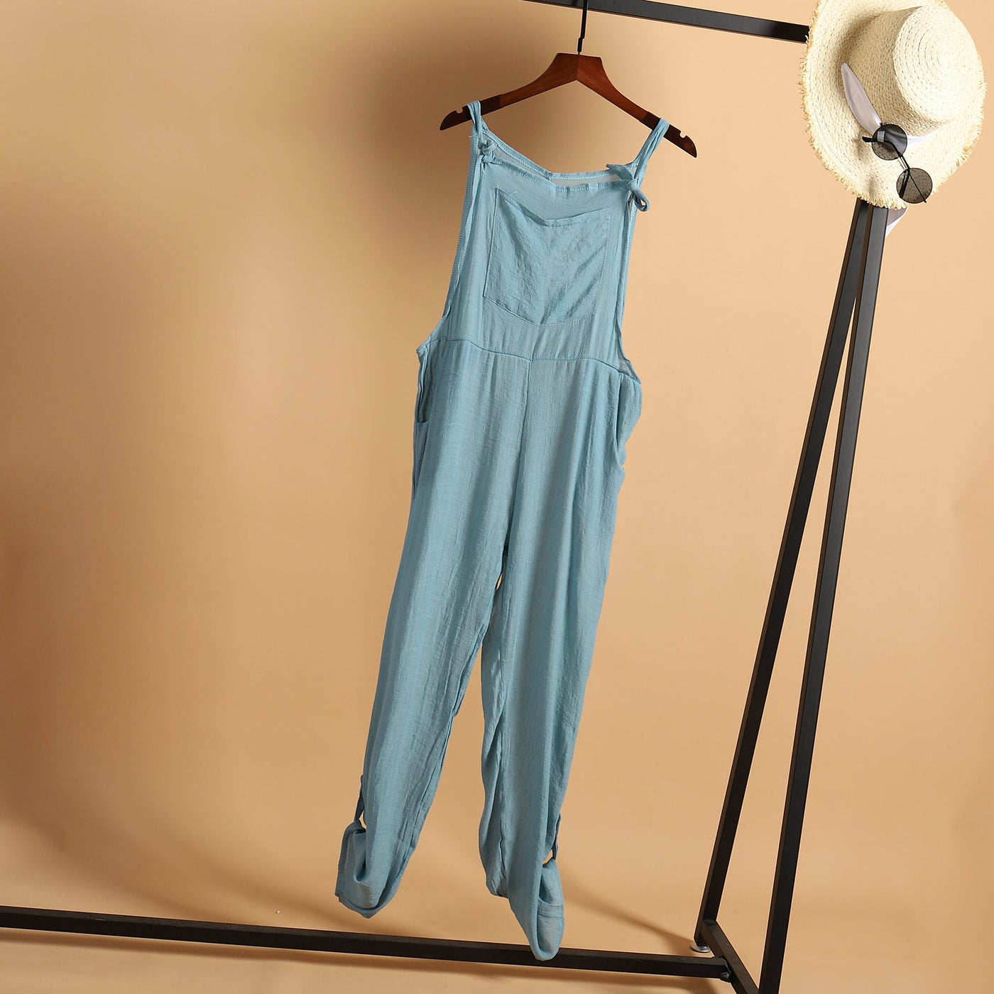 Dame Løs Jumpsuit | Med Justerbare Stropper Og Praktiske Lommer | Komfortabel & Praktisk | Vanero