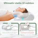 Memory Foam Pude | Sovepude Med Bomuldsblandet Betræk | Til Daglig Søvn & Hvile | Vanero