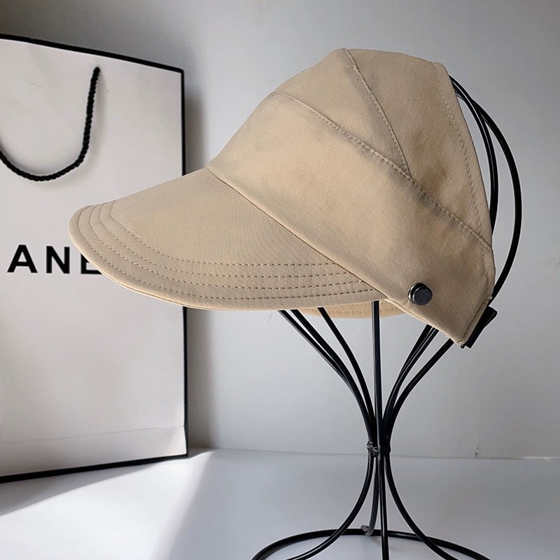 UV Solhat i Polyester & Mesh | Justerbar Pasform Sommerhat | Åben Top Med Bred Skygge til Udendørs Brug | Vanero