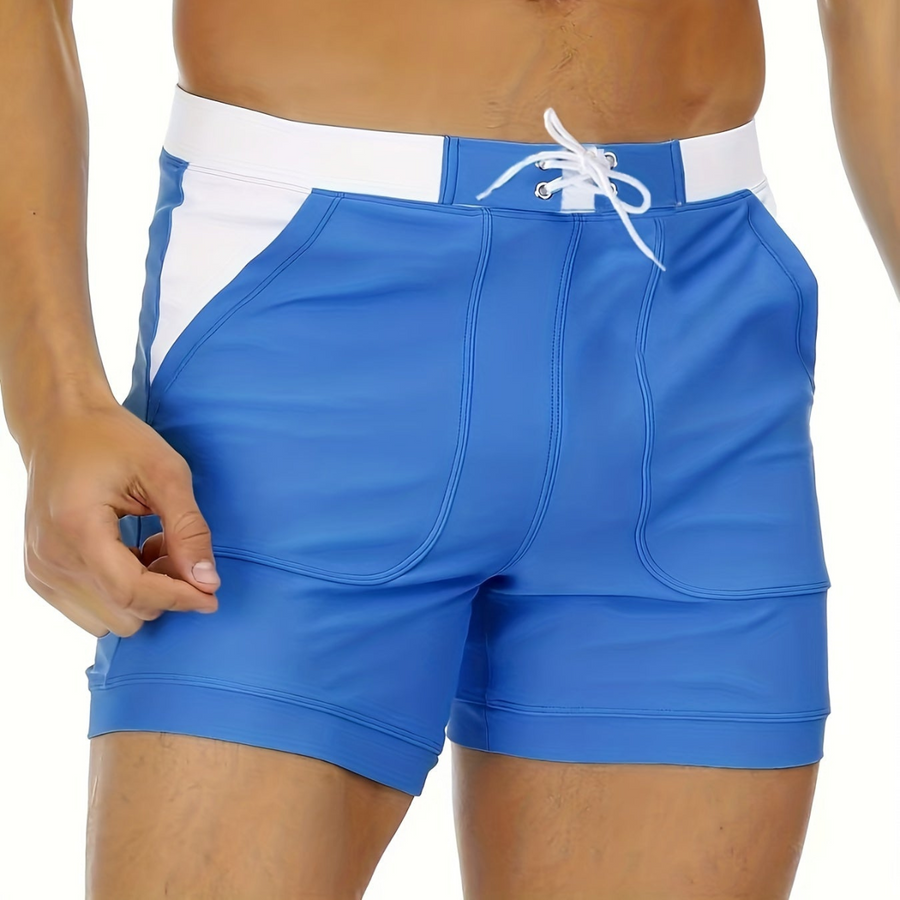 Herre Badeshorts | Hurtigttørrende Badebukser Med Snøre Til Strand Og Pool | Vanero