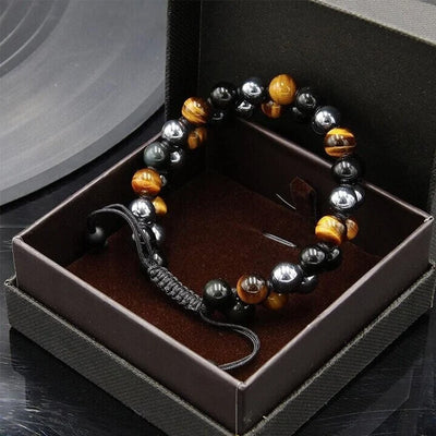 Jewelance  ProtectionBracelet | Dobbelt Lag Tiger's Øje Beskyttelse Armbånd | Vanero