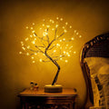 LEDBonsai Bordlampe | Bonsaitræ Lampe Med Varm LED Belysning | USB Eller Batteridrevet | Vanero