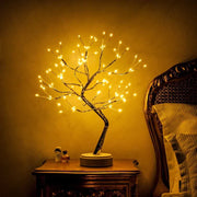 LEDBonsai Bordlampe | Bonsaitræ Lampe Med Varm LED Belysning | USB Eller Batteridrevet | Vanero