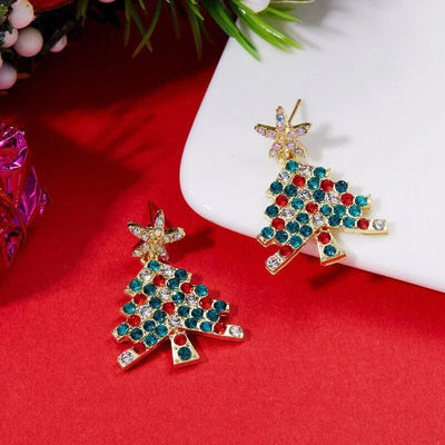 Sparkling Christmas Tree | Earrings | Vanero