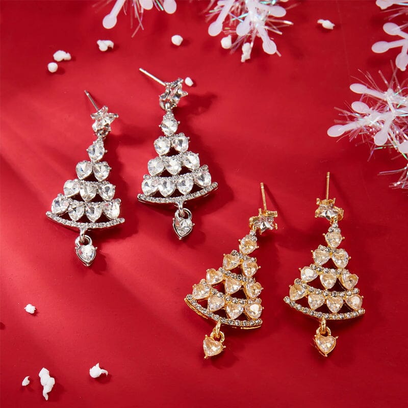 Sparkling Christmas Tree | Earrings | Vanero