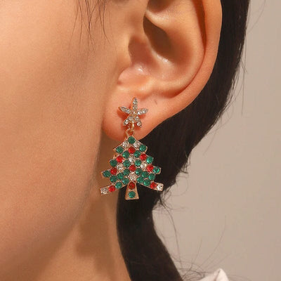 Sparkling Christmas Tree | Earrings | Vanero