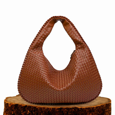 Flettet Hobo Taske | Elegant Design | Blød og Rummelig | Vanero