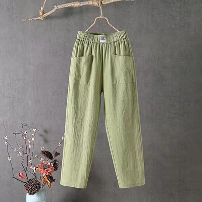 EcoEase l Casual Pants af bomuld og hør! l Vanero