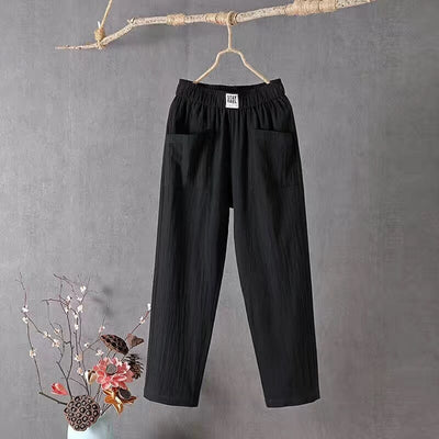 EcoEase l Casual Pants af bomuld og hør! l Vanero