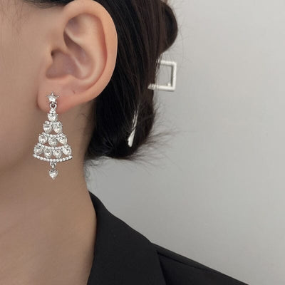 Sparkling Christmas Tree | Earrings | Vanero