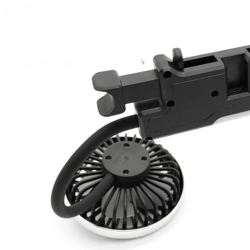 Bilventilator | Plast USB Bilventilator Med Dobbelt Rotationshoved | Justerbar Luftstrøm Til Køretøj | Vanero