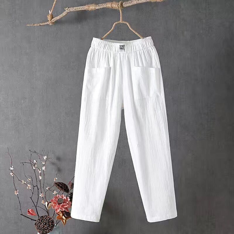 EcoEase l Casual Pants af bomuld og hør! l Vanero
