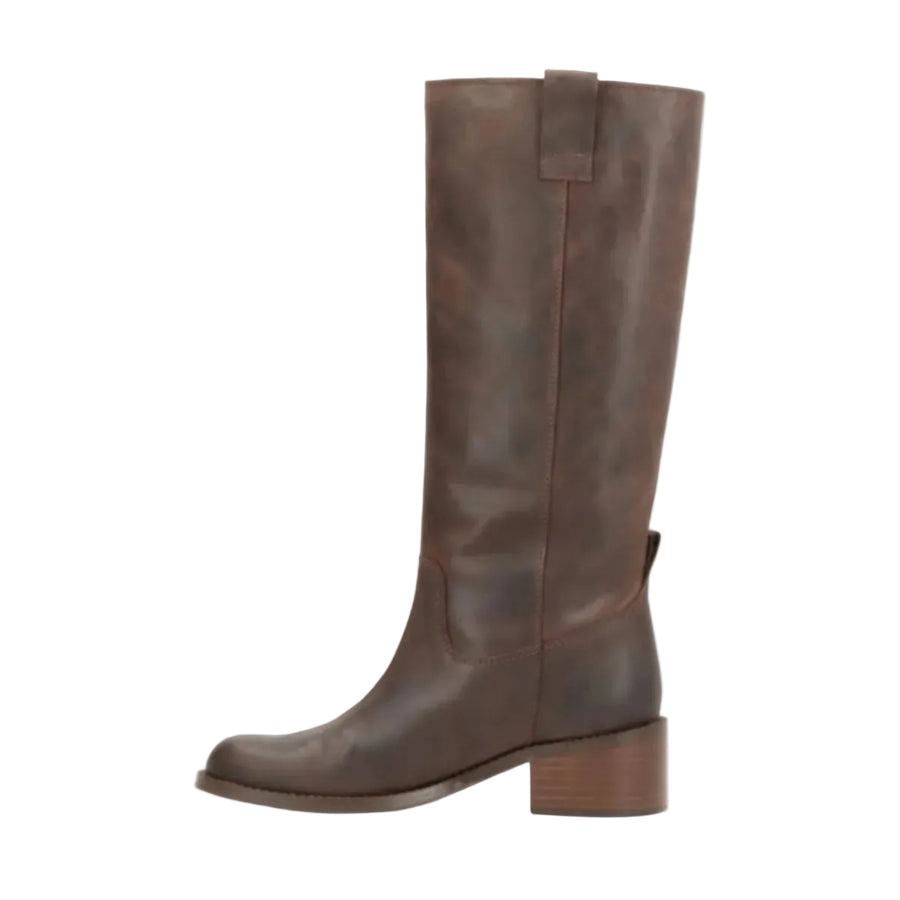 Alma Skindkonstruktion | Regular Fit Lange Læderstøvler | 5 cm Hæl til Hverdagsbrug & Formelle Outfits | Vanero