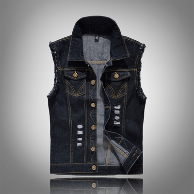 Ulrich l Stilfuld denimvest til mænd l Vanero