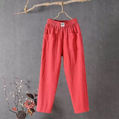 EcoEase l Casual Pants af bomuld og hør! l Vanero