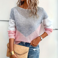 Dametrøje Uldstrik | Regular Fit Sweater | Rund Hals Design til Hverdags- & Køligt Vejr Brug | Vanero